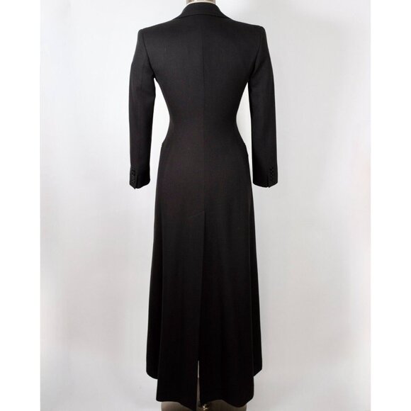 Ralph Lauren Purple Label Collection long coat 4 jacket tuxedo black - Picture 3 of 14